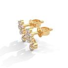 Tristana Silver Stud Earrings | 22KT Gold Vermeil - Shinez By Baxi Jewellers