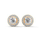 Kora 80 Cents Each Solitaire Silver Earrings | 22KT Gold Vermeil - Shinez By Baxi Jewellers