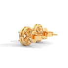 Kora 80 Cents Each Solitaire Silver Earrings | 22KT Gold Vermeil - Shinez By Baxi Jewellers