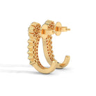 Ella Silver Hoop Earrings for Women - Shinez By Baxi Jewellers