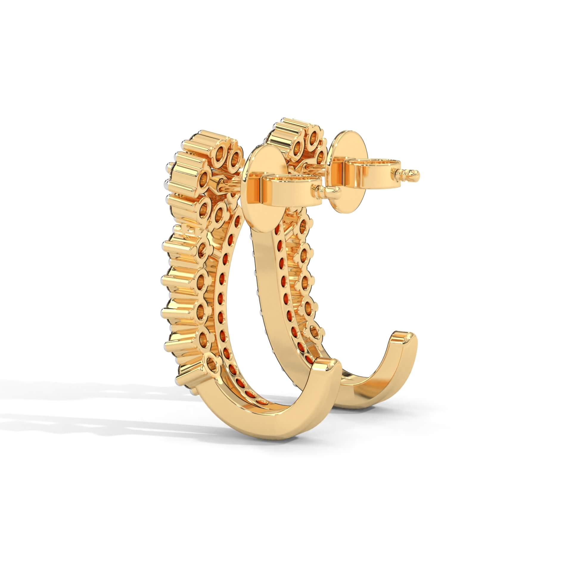 Ella Silver Hoop Earrings for Women - Shinez By Baxi Jewellers