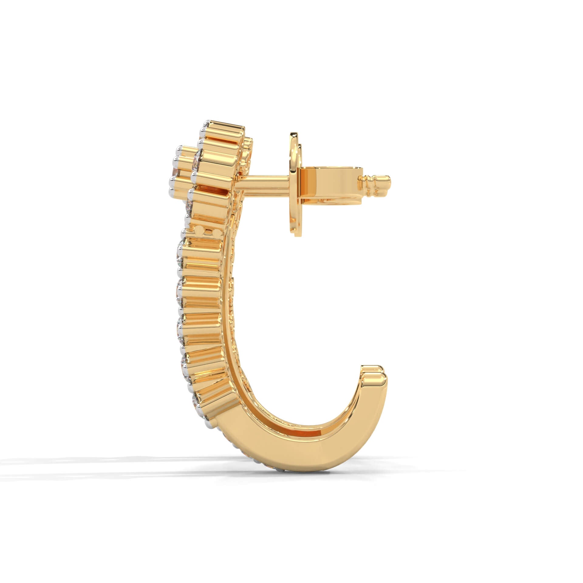 Ella Silver Hoop Earrings for Women - Shinez By Baxi Jewellers