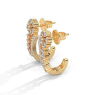 Ella Silver Hoop Earrings for Women - Shinez By Baxi Jewellers
