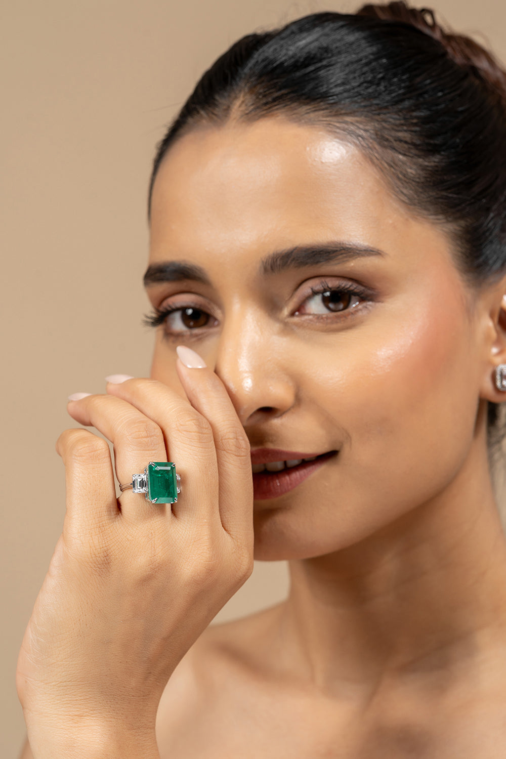 Zinu Silver Moissanite Adjustable Ring - Shinez By Baxi Jewellers