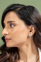Grette Silver Drop Earrings | White Gold - Shinez By Baxi Jewellers