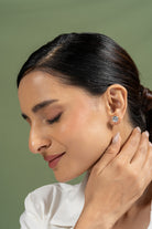 Rena 3 Carat Each Solitaire Studs | 22KT Gold Vermeil - Shinez By Baxi Jewellers