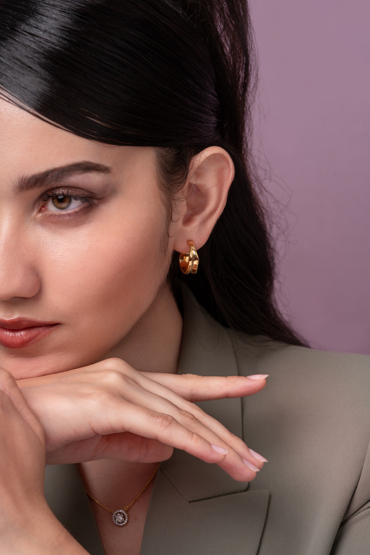 The Ariha Earring | Gold Vermeil - Shinez By Baxi Jewellers