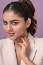 Ella Silver Hoop Earrings | 22KT Gold Vermeil - Shinez By Baxi Jewellers