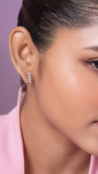 Freydis Silver Hoop Earrings for Women - Shinez By Baxi Jewellers