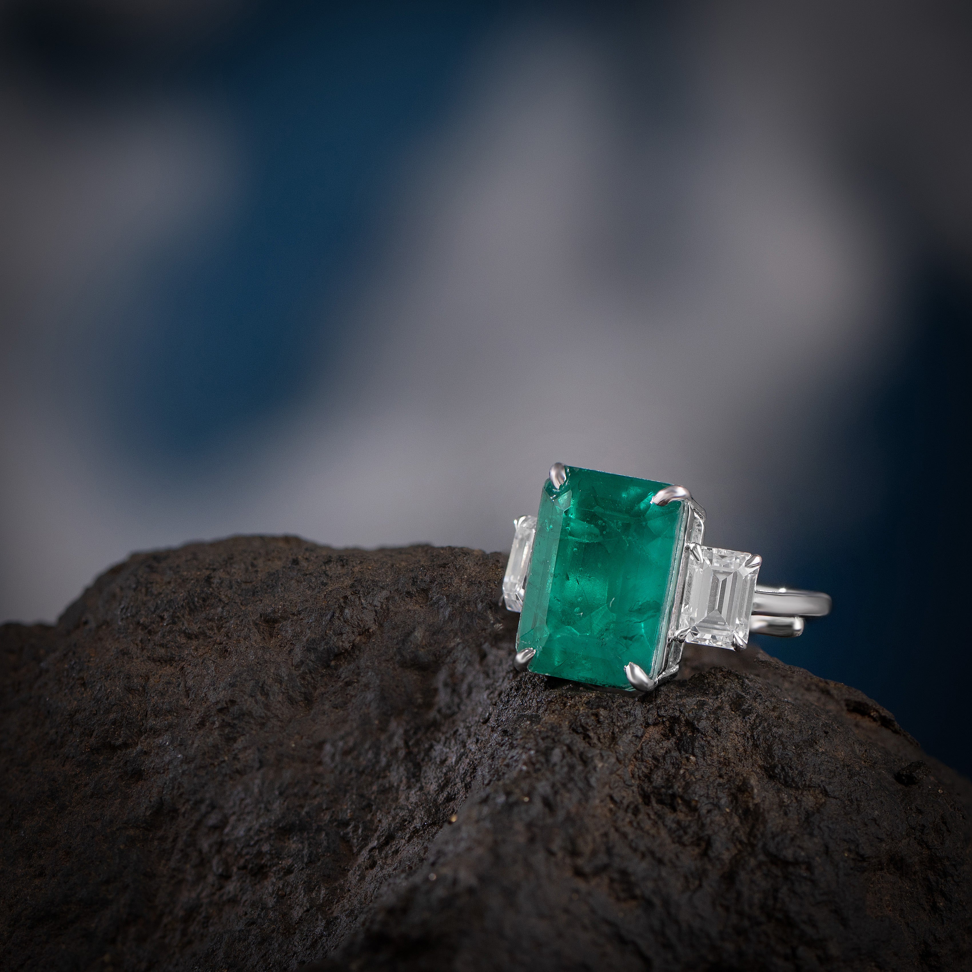 Zinu Silver Moissanite Adjustable Ring - Shinez By Baxi Jewellers