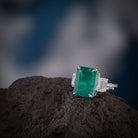 Zinu Silver Moissanite Adjustable Ring - Shinez By Baxi Jewellers