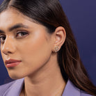 Deco Moissanite Pendant and Earrings Set - Shinez By Baxi Jewellers