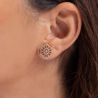 Deco Moissanite Pendant and Earrings Set - Shinez By Baxi Jewellers