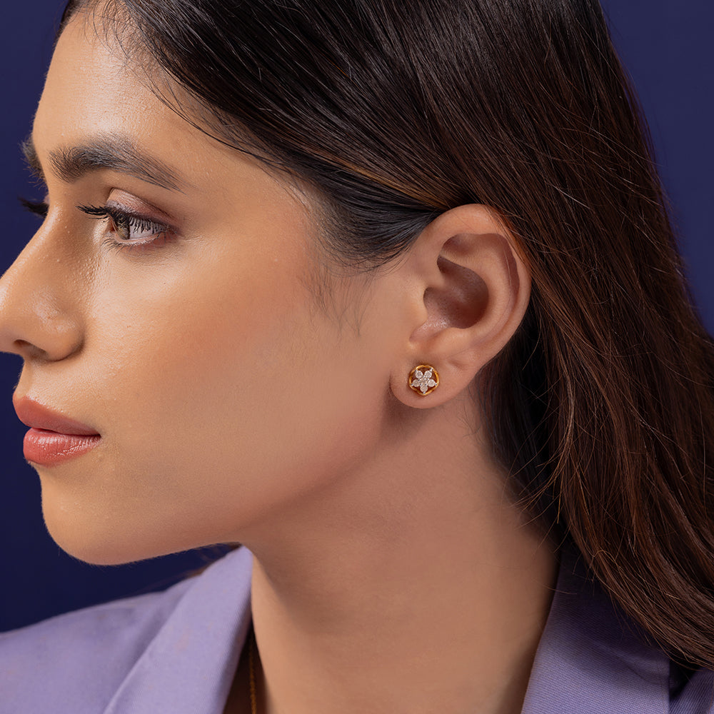 Harmony Moissanite Pendant and Earrings Set - Shinez By Baxi Jewellers