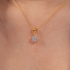 Vrinda Moissanite Pendant and Earrings Set - Shinez By Baxi Jewellers