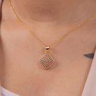 Solana Moissanite Pendant and Earrings Set - Shinez By Baxi Jewellers