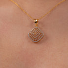 Solana Moissanite Pendant and Earrings Set - Shinez By Baxi Jewellers