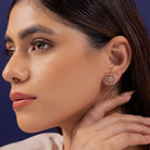 Solana Moissanite Pendant and Earrings Set - Shinez By Baxi Jewellers