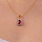 Alicia Moissanite Pendant and Earrings Set - Shinez By Baxi Jewellers