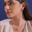 Nelia Moissanite Pendant and Earrings Set - Shinez By Baxi Jewellers