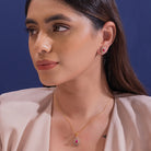 Jolly Moissanite Pendant and Earrings Set - Shinez By Baxi Jewellers