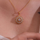 Qatara Moissanite Pendant and Earrings Set - Shinez By Baxi Jewellers