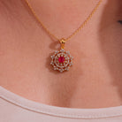 Darsi Moissanite Pendant and Earrings Set - Shinez By Baxi Jewellers