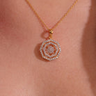 Ovita Moissanite Pendant and Earrings Set - Shinez By Baxi Jewellers