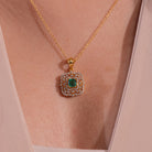 Aryahi Moissanite Pendant and Earrings Set - Shinez By Baxi Jewellers