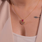 Zeri Moissanite Pendant and Earrings Set - Shinez By Baxi Jewellers