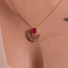 Zeri Moissanite Pendant and Earrings Set - Shinez By Baxi Jewellers