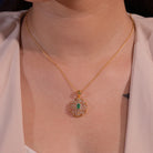 Raza Moissanite Pendant and Earrings Set - Shinez By Baxi Jewellers