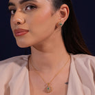 Raza Moissanite Pendant and Earrings Set - Shinez By Baxi Jewellers