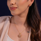 Noir Moissanite Pendant and Earrings Set - Shinez By Baxi Jewellers