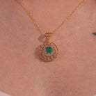 Calla Moissanite Pendant and Earrings Set - Shinez By Baxi Jewellers