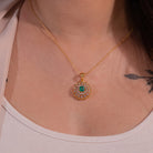 Calla Moissanite Pendant and Earrings Set - Shinez By Baxi Jewellers