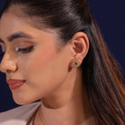 Calla Moissanite Pendant and Earrings Set - Shinez By Baxi Jewellers