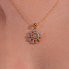 Diam Moissanite Pendant and Earrings Set - Shinez By Baxi Jewellers