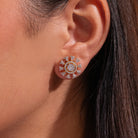 Diam Moissanite Pendant and Earrings Set - Shinez By Baxi Jewellers