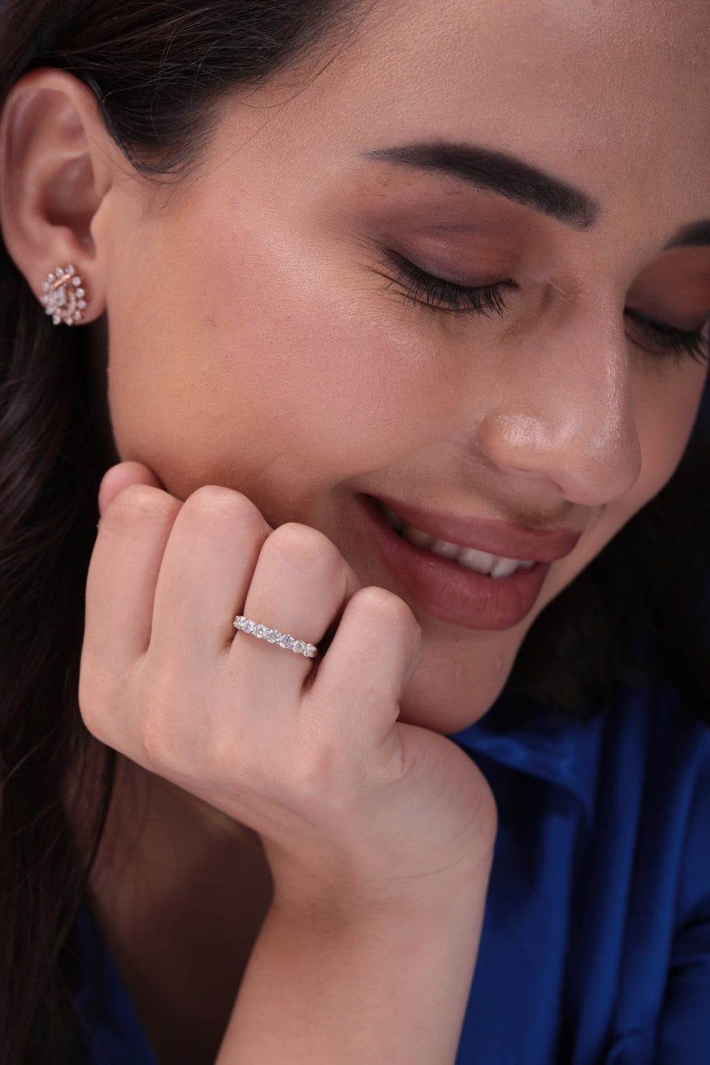 Kana Silver Band for Women | 22kt Gold Vermeil Plating - Shinez By Baxi Jewellers