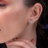 Daniya Silver Hoop Earrings for Women - Shinez By Baxi Jewellers