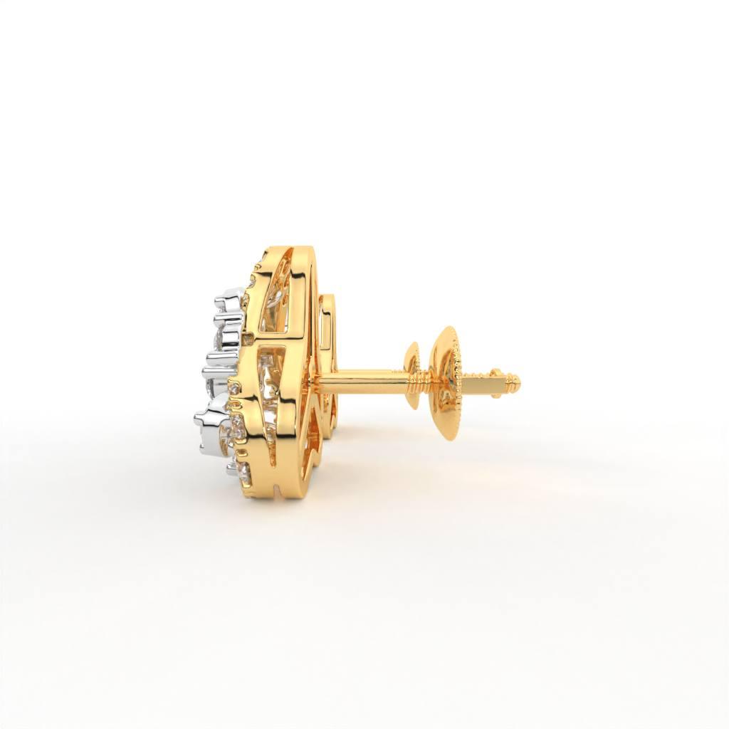 Elora Silver Stud Earrings for Women - Shinez By Baxi Jewellers