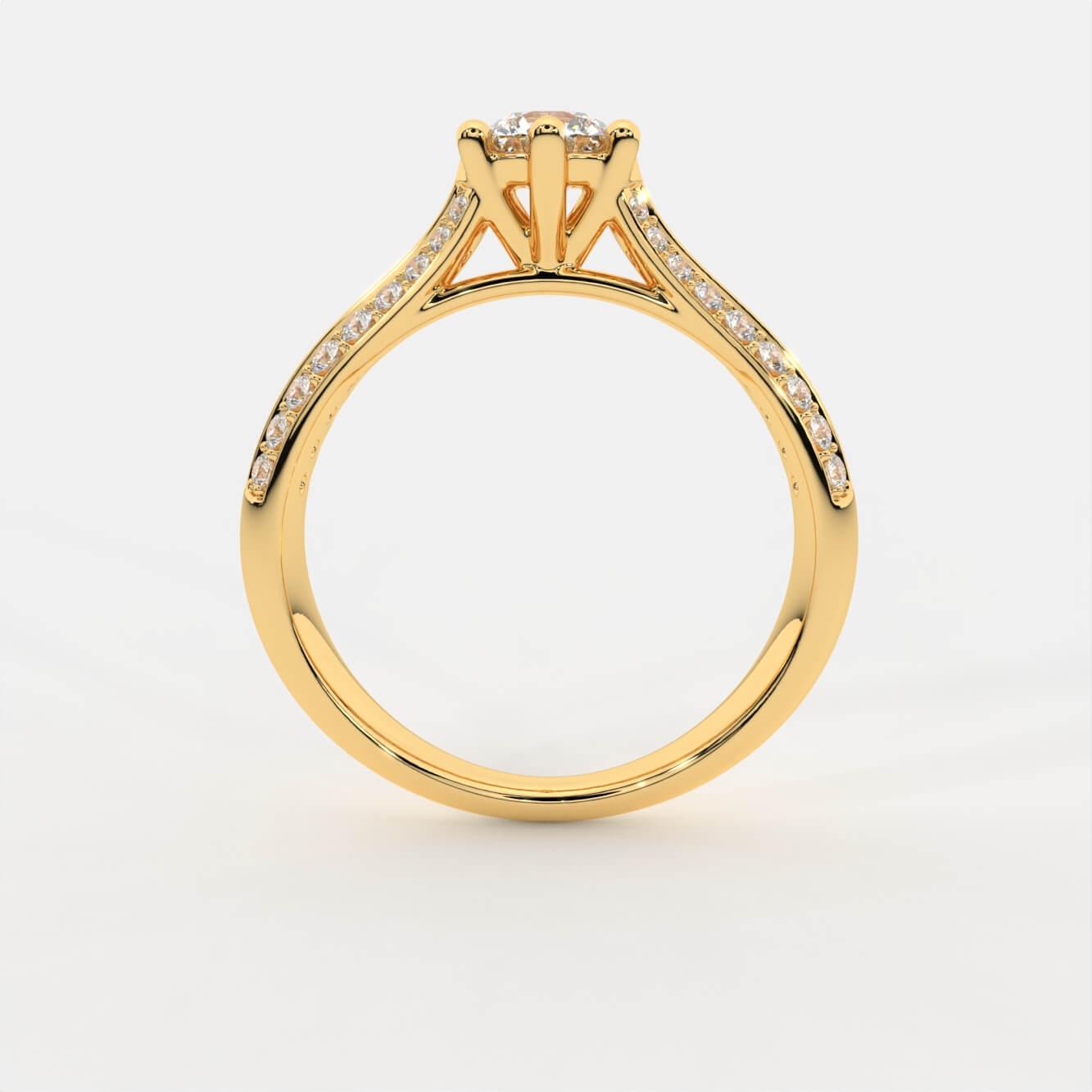 Klora Silver Solitaire Ring For Women - Shinez By Baxi Jewellers