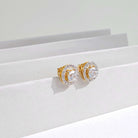 Kora 80 Cents Each Solitaire Silver Earrings For Women - Shinez By Baxi Jewellers
