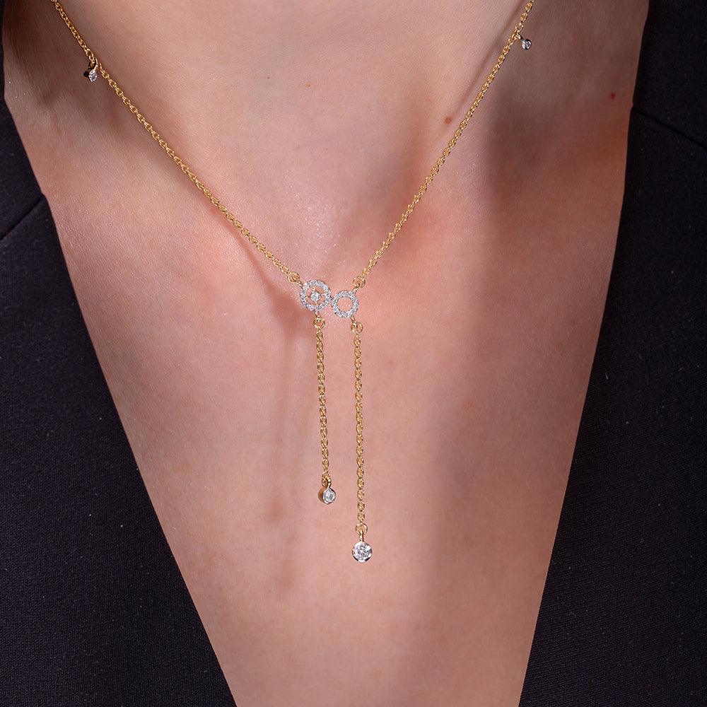 Sarali Silver Station Necklace for Women - Shinez By Baxi Jewellers