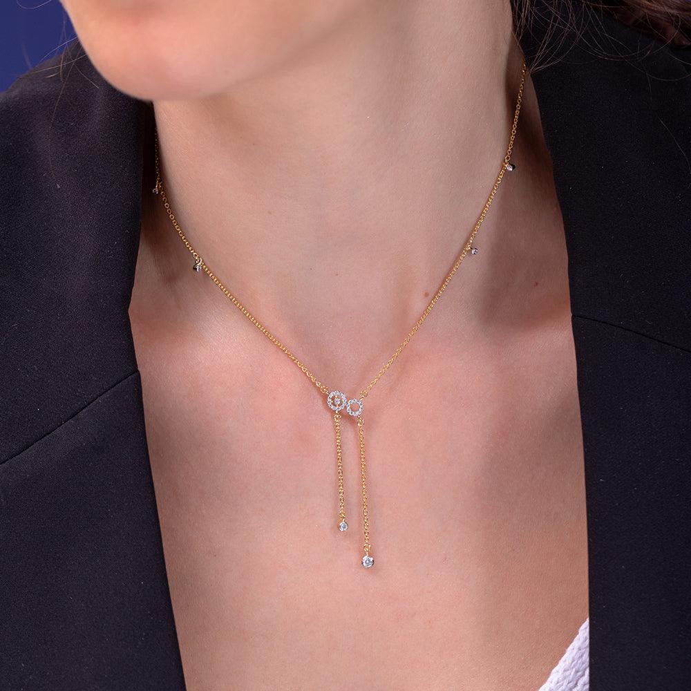 Sarali Silver Station Necklace for Women - Shinez By Baxi Jewellers