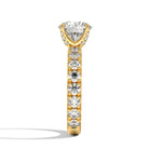 Sigma 2 carat Solitaire Silver Ring Yellow Gold - Shinez By Baxi Jewellers