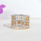 Ziona Silver Band With Swarovski Stones For Women - Shinez By Baxi Jewellers
