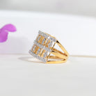 Ziona Silver Band With Swarovski Stones For Women - Shinez By Baxi Jewellers
